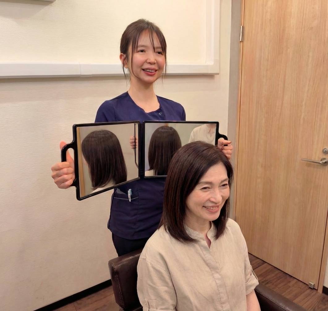 薄毛専門美容室のスタイリングイメージ|博多祇園